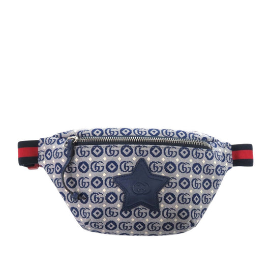 Kids GG Canvas Stars Web Belt Bag