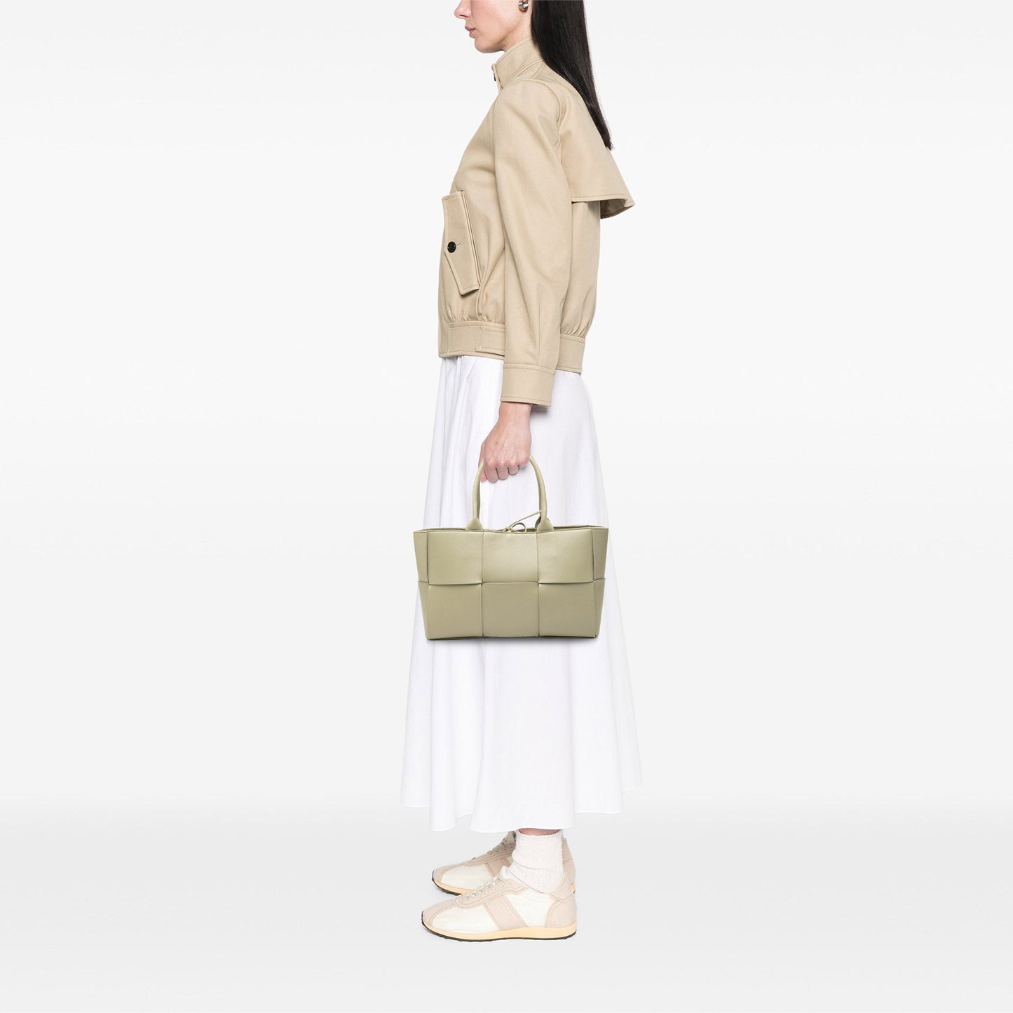 Bottega Veneta Small Nappa Maxi Intrecciato Arco Tote