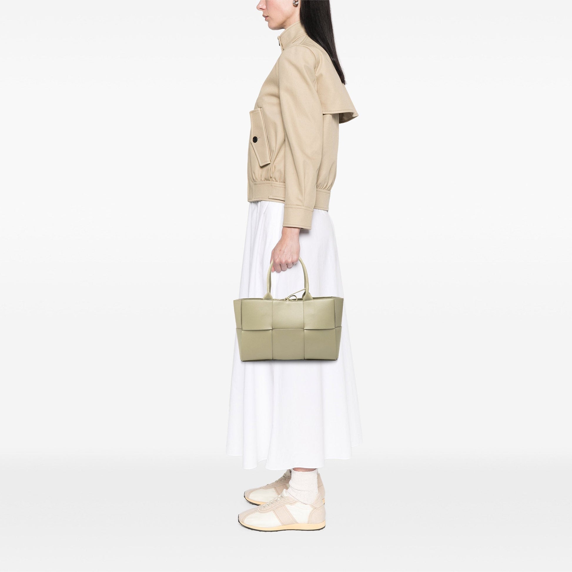 Bottega Veneta Small Nappa Maxi Intrecciato Arco Tote