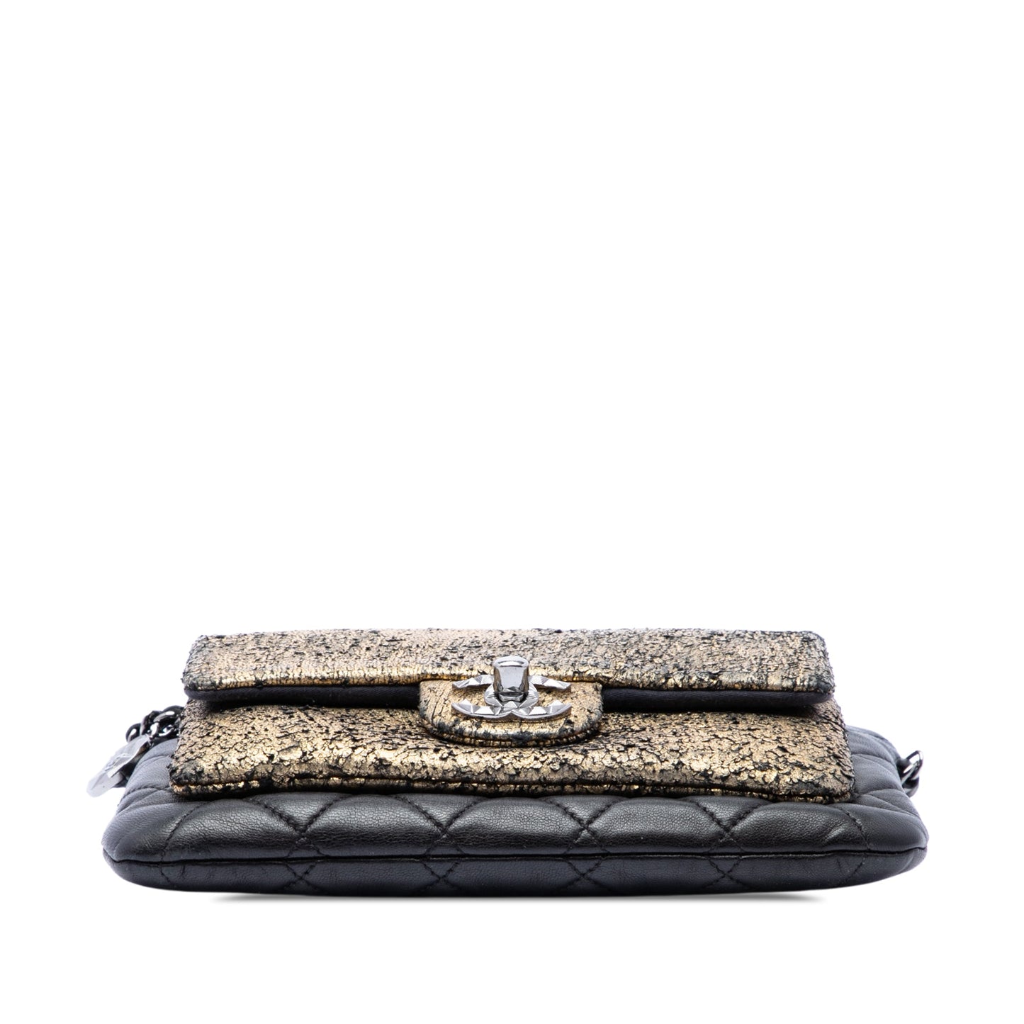 Chanel Metallic and Quilted Lambskin Mineral Nights Clutch On Chain