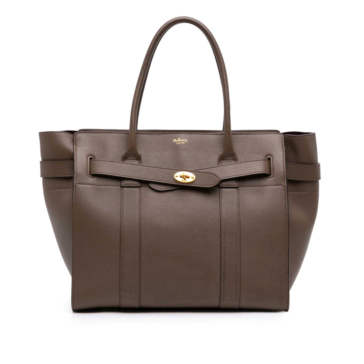 Mulberry Small Grained Calfskin Zipped Bayswater Satchel