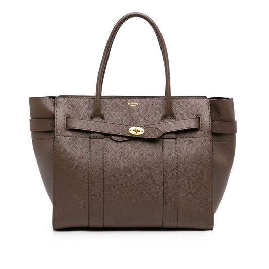 Mulberry Small Grained Calfskin Zipped Bayswater Satchel