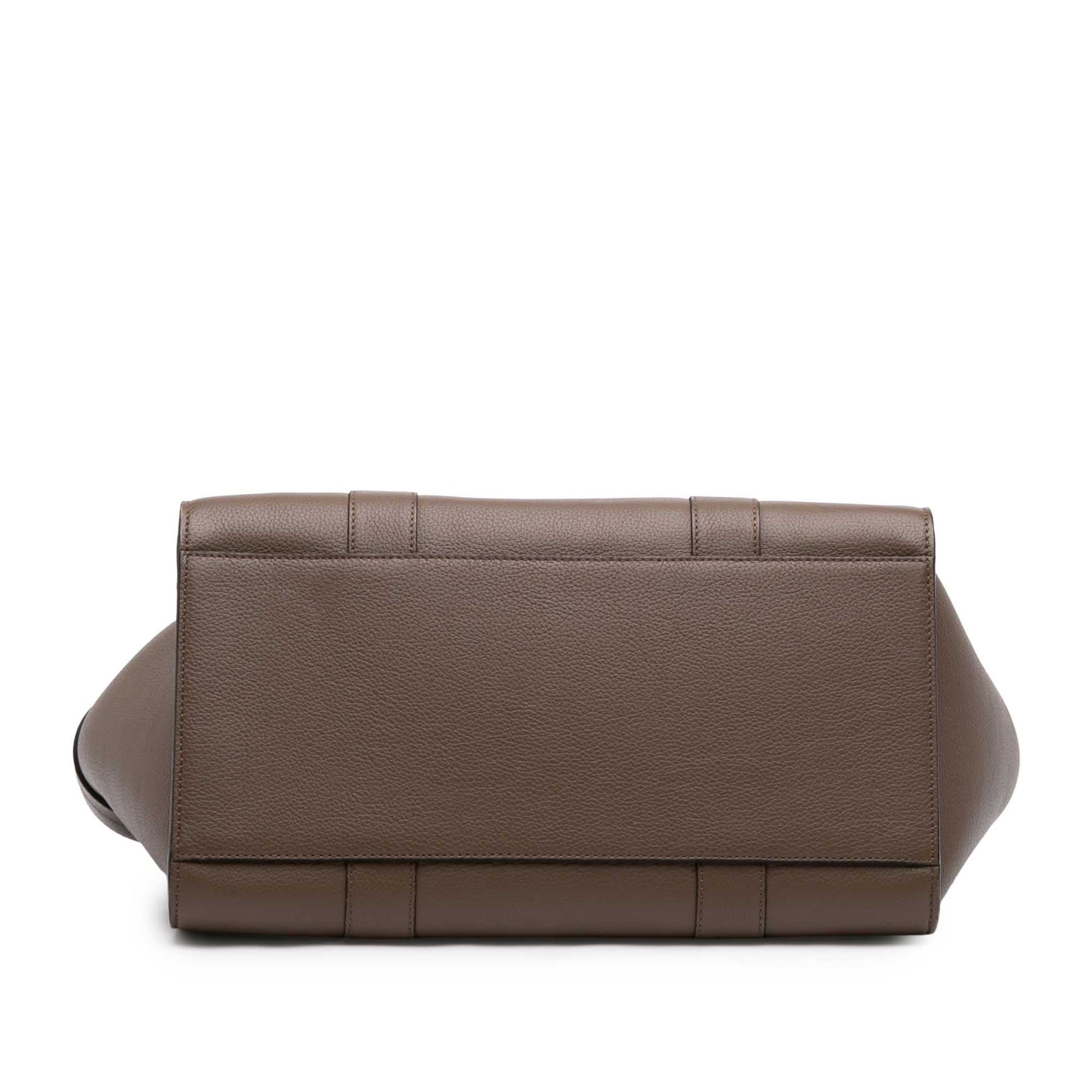 Mulberry Small Grained Calfskin Zipped Bayswater Satchel
