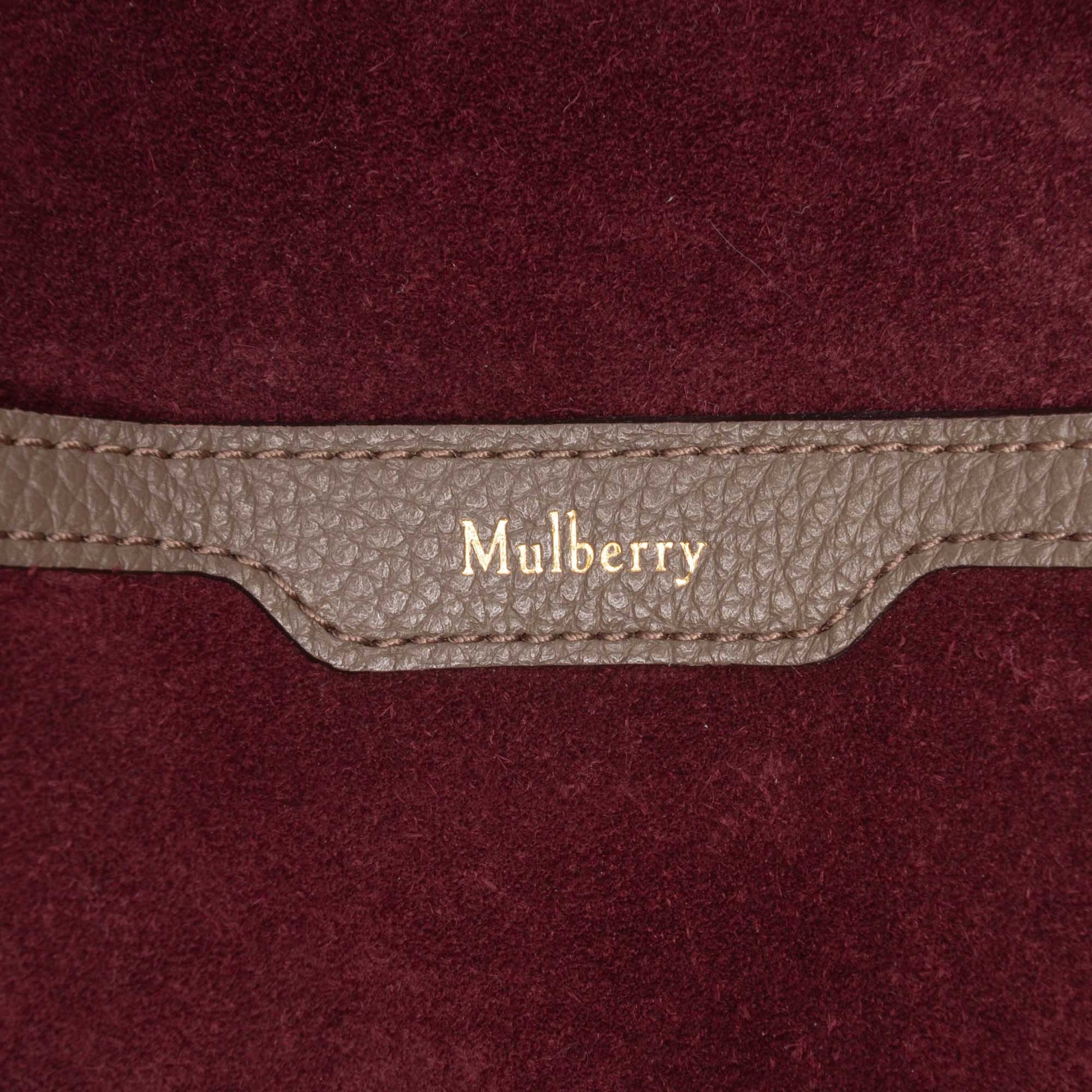 Mulberry Small Grained Calfskin Zipped Bayswater Satchel