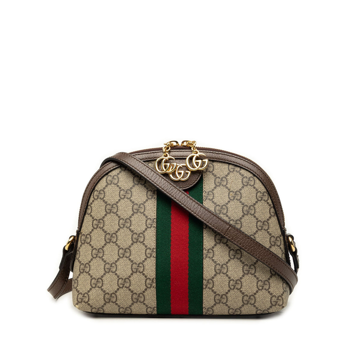 Gucci Small GG Supreme Web Ophidia Dome Crossbody