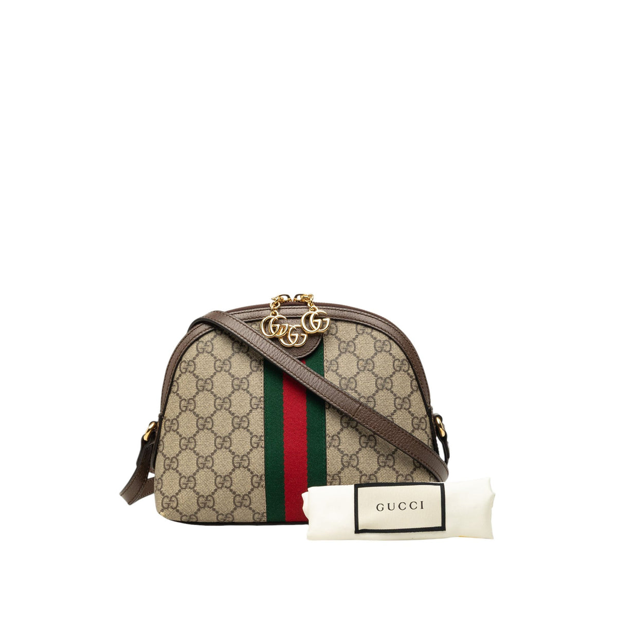 Gucci Small GG Supreme Web Ophidia Dome Crossbody