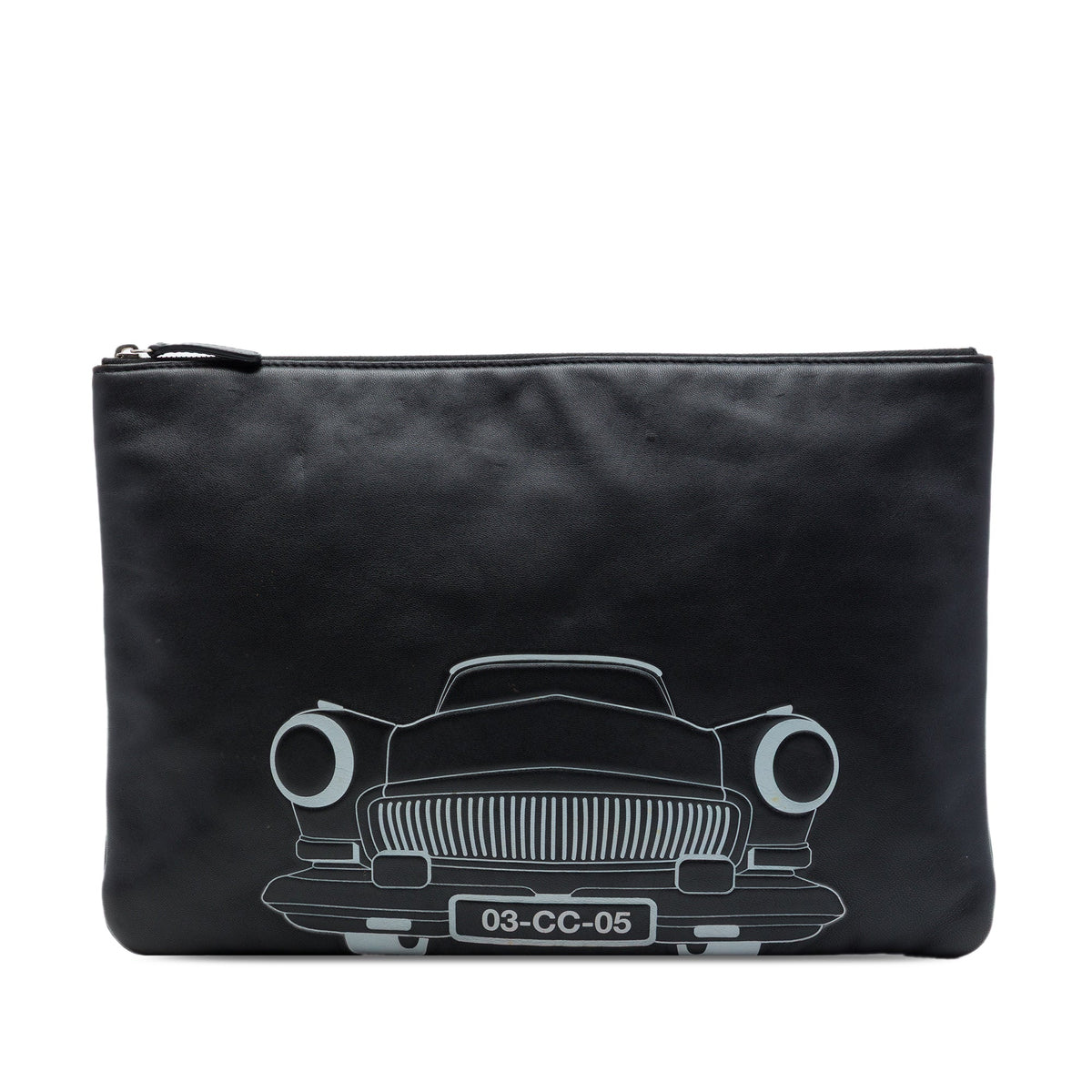 Chanel Large Printed Lambskin Cuba La Habana O Case Clutch