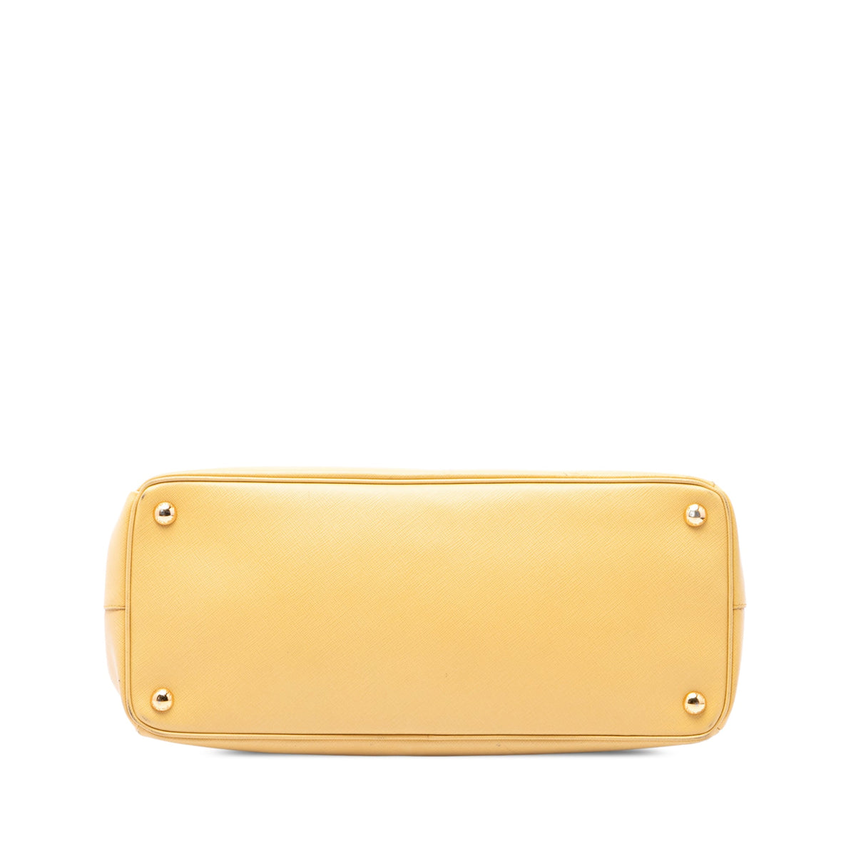 Prada Medium Saffiano Lux Galleria Double Zip Satchel — Yellow