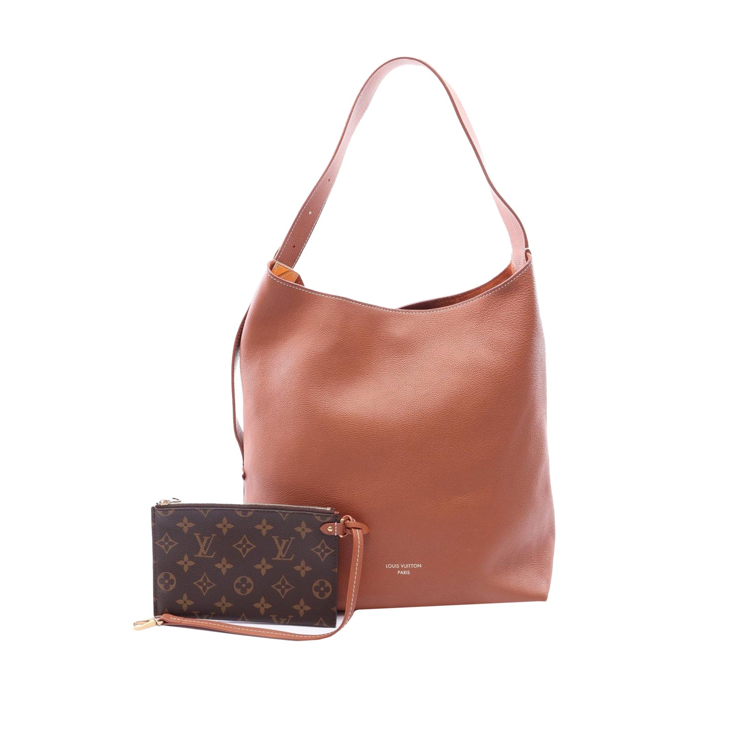 Louis Vuitton Grained Calfskin Low Key Hobo MM