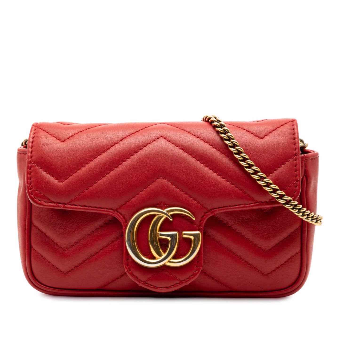 Gucci Mini GG Marmont Matelasse Leather Flap Crossbody