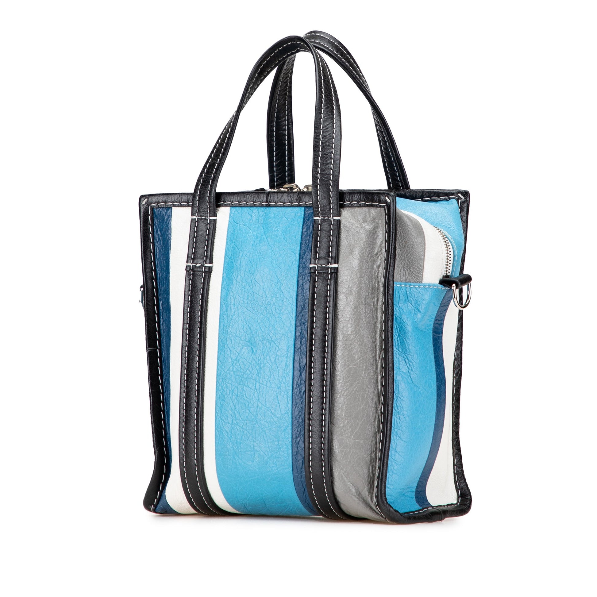Balenciaga XS Lambskin Bazar Shopper Satchel