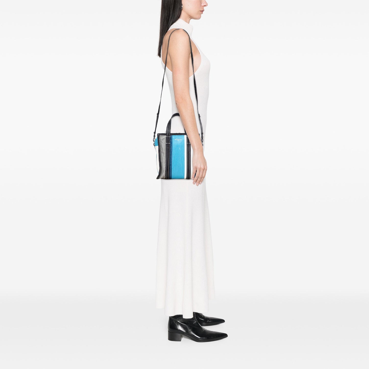 Balenciaga XS Lambskin Bazar Shopper Satchel