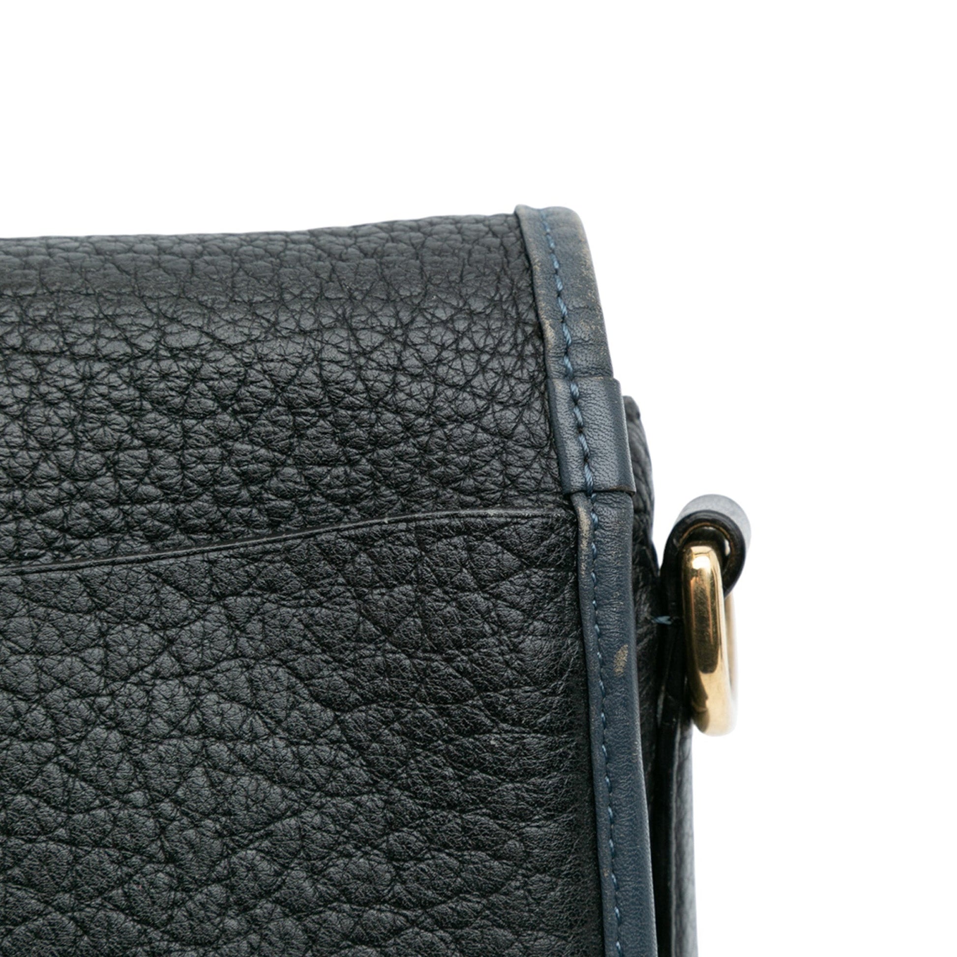LOEWE Pebbled Calfskin Anagram Ines Flap Crossbody