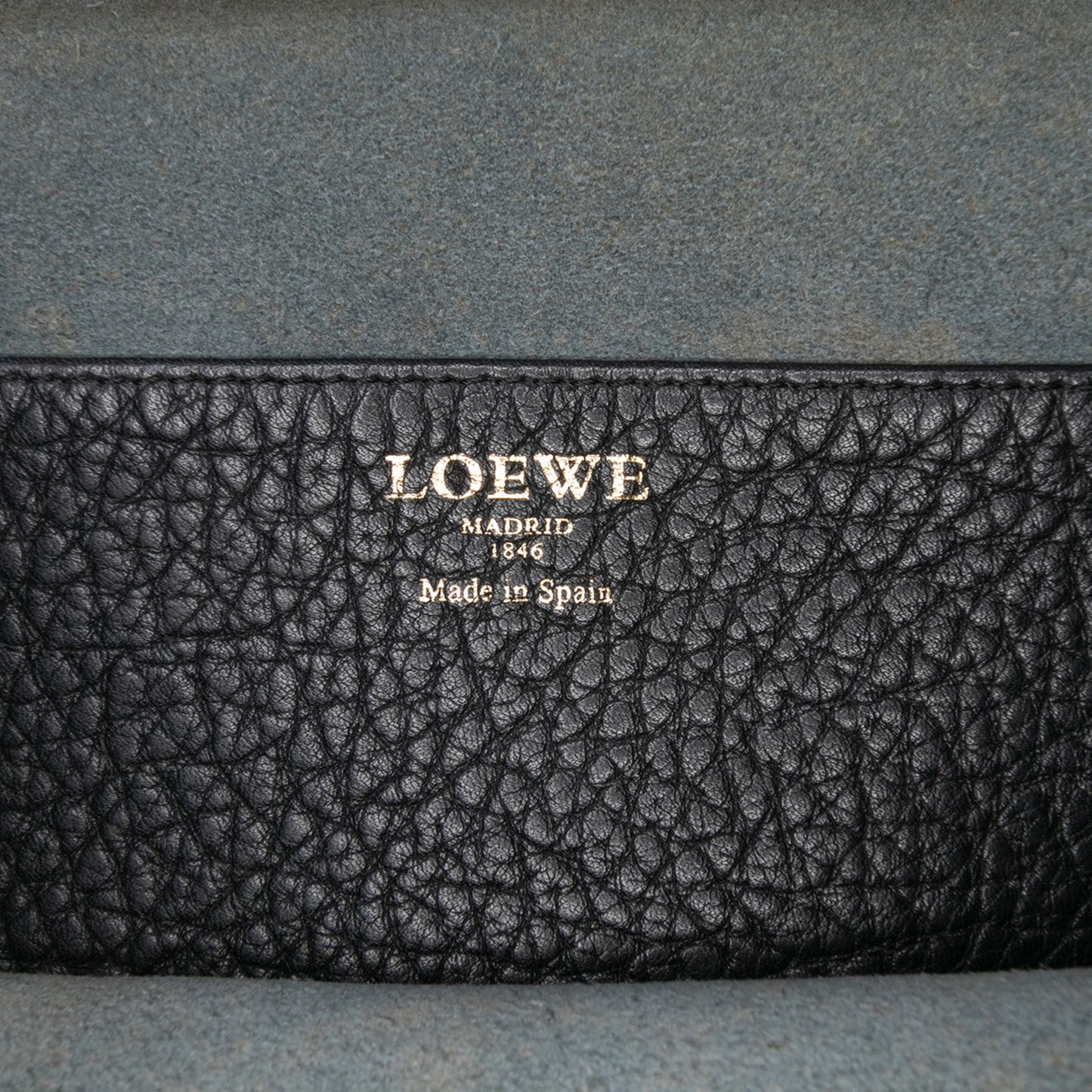 LOEWE Pebbled Calfskin Anagram Ines Flap Crossbody