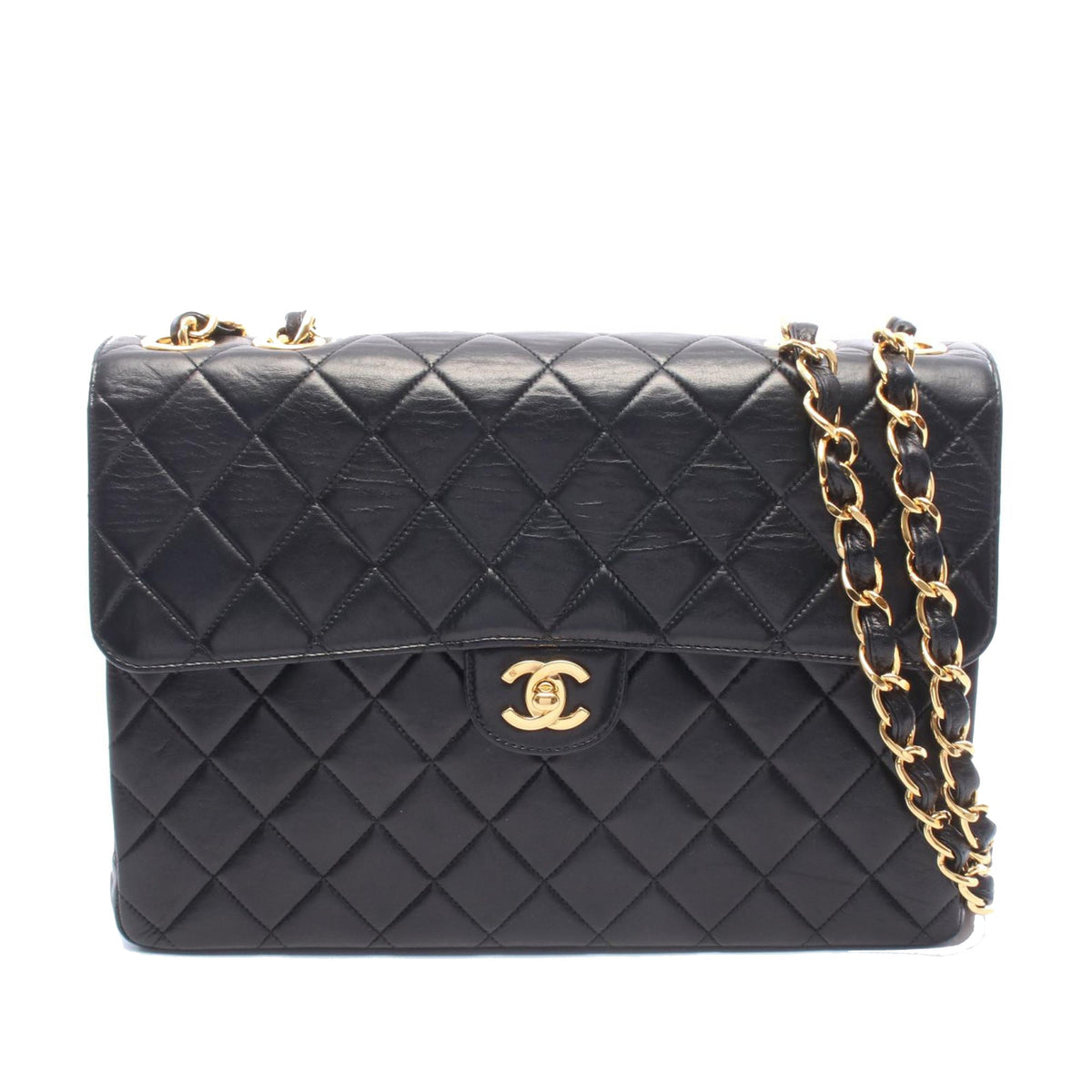 Chanel Jumbo XL Classic Lambskin Single Flap — Black
