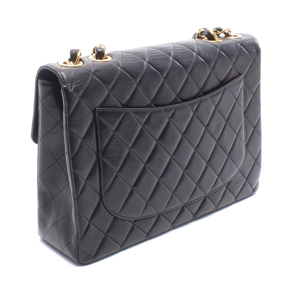 Chanel Jumbo XL Classic Lambskin Single Flap — Black
