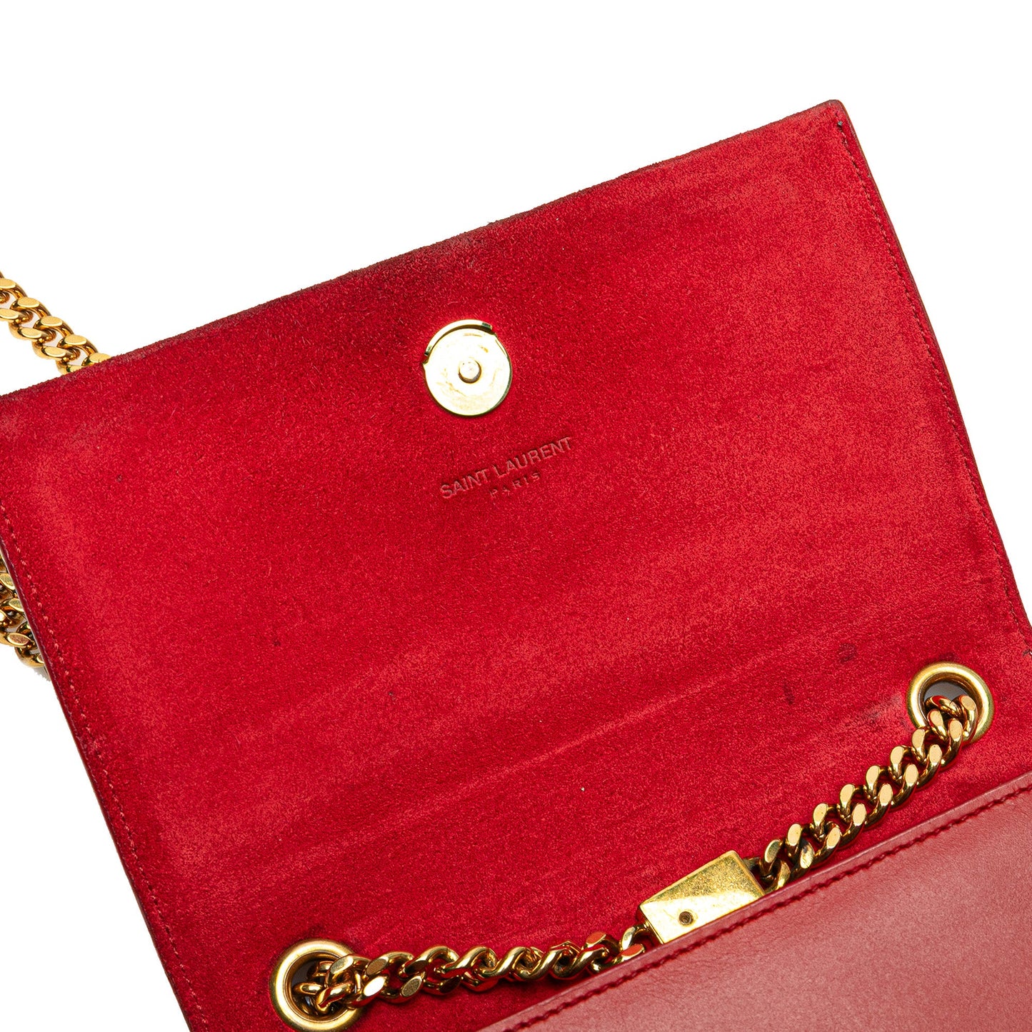 Saint Laurent Small Leather Monogram Kate Tassel Crossbody