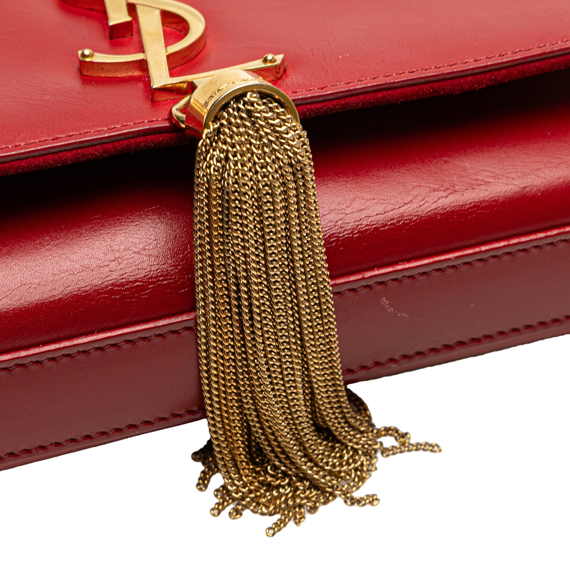 Saint Laurent Small Leather Monogram Kate Tassel Crossbody