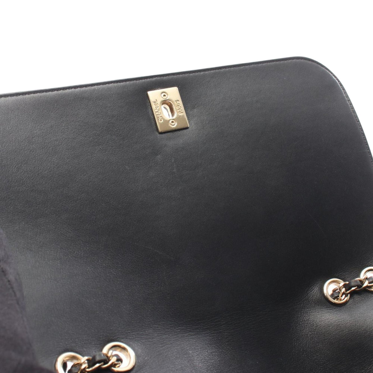Chanel CC Quilted Calfskin Single Flap — Black
