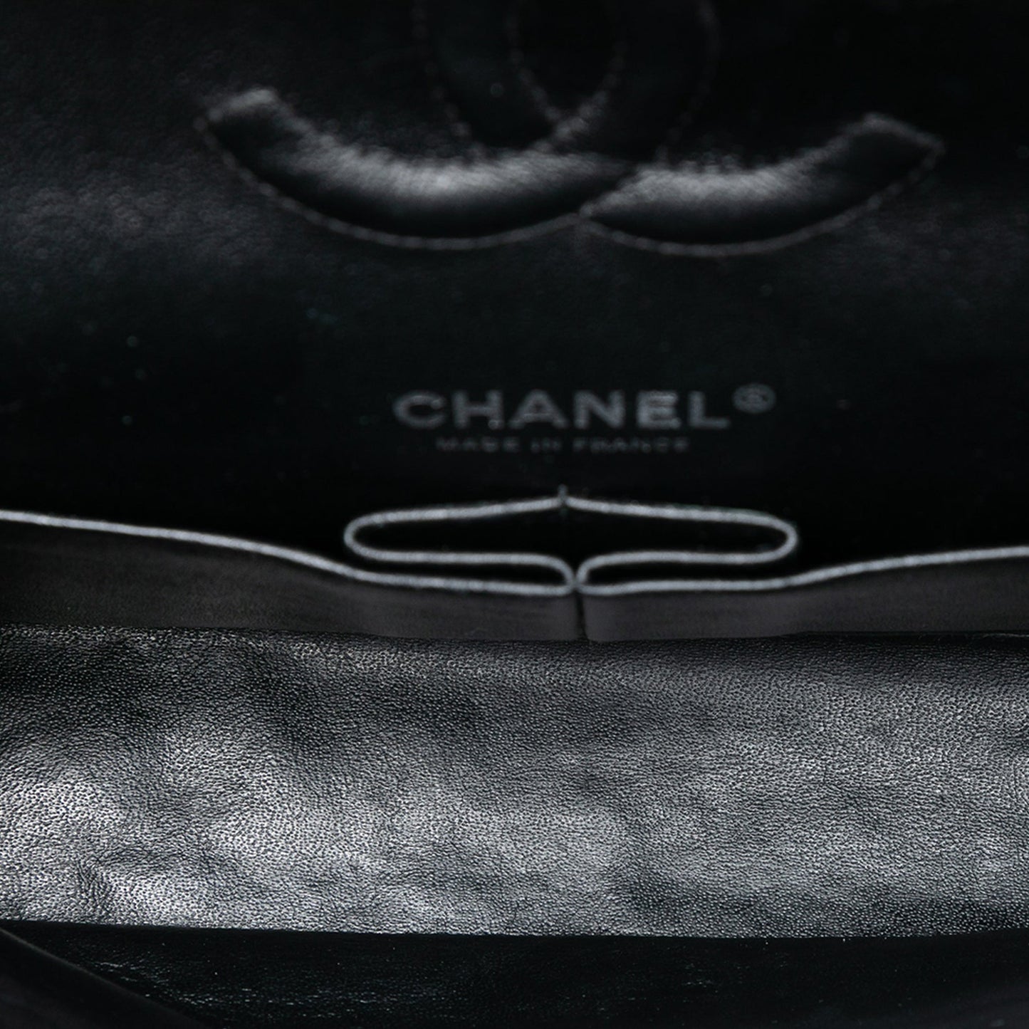 Chanel Medium Classic Chevron Patent Double Flap