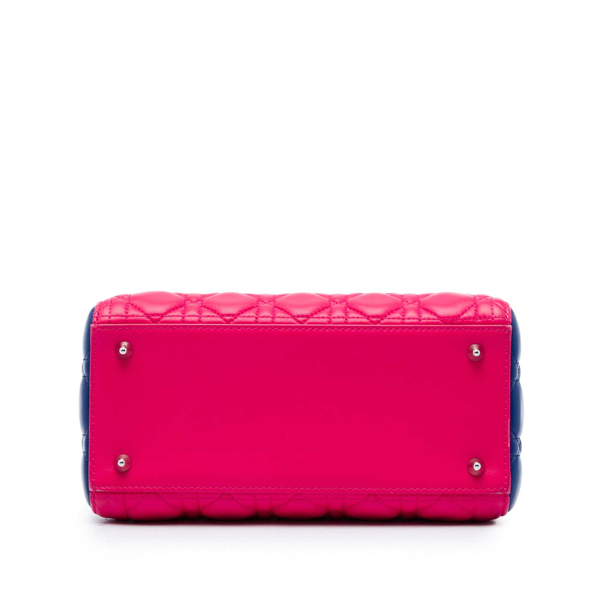 Dior Medium Tricolor Lambskin Cannage Lady Dior