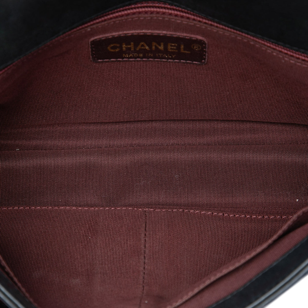 Chanel Medium Quilted Iridescent Calfskin Happy Stitch Flap — Black