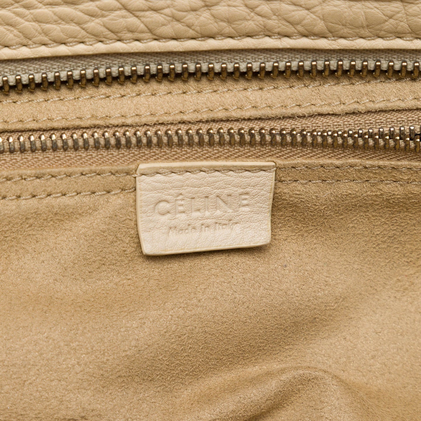 Celine Mini Drummed Calfskin Luggage Tote