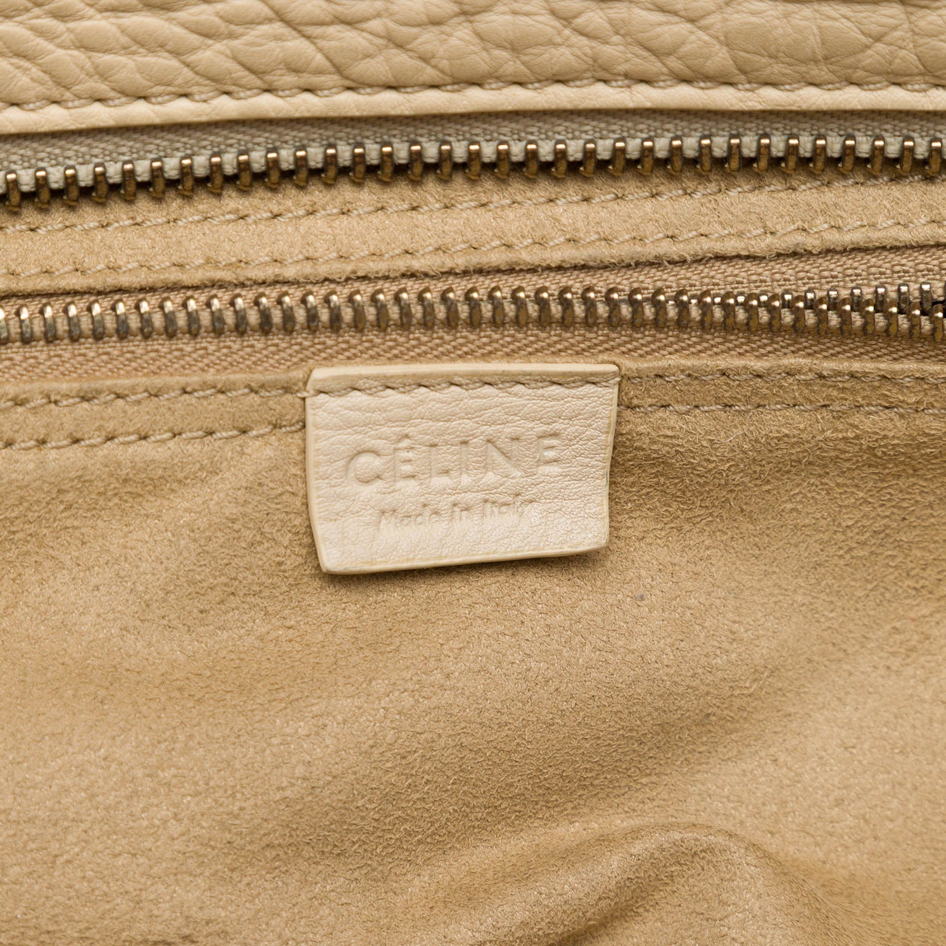 Celine Mini Drummed Calfskin Luggage Tote