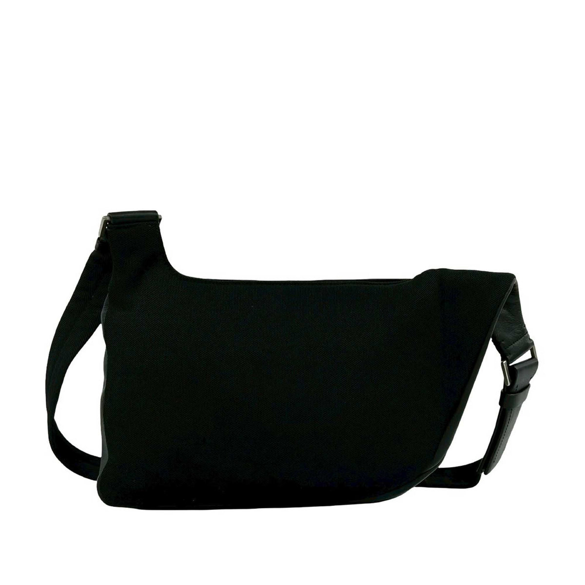 Prada Leather Buckle Messenger Bag