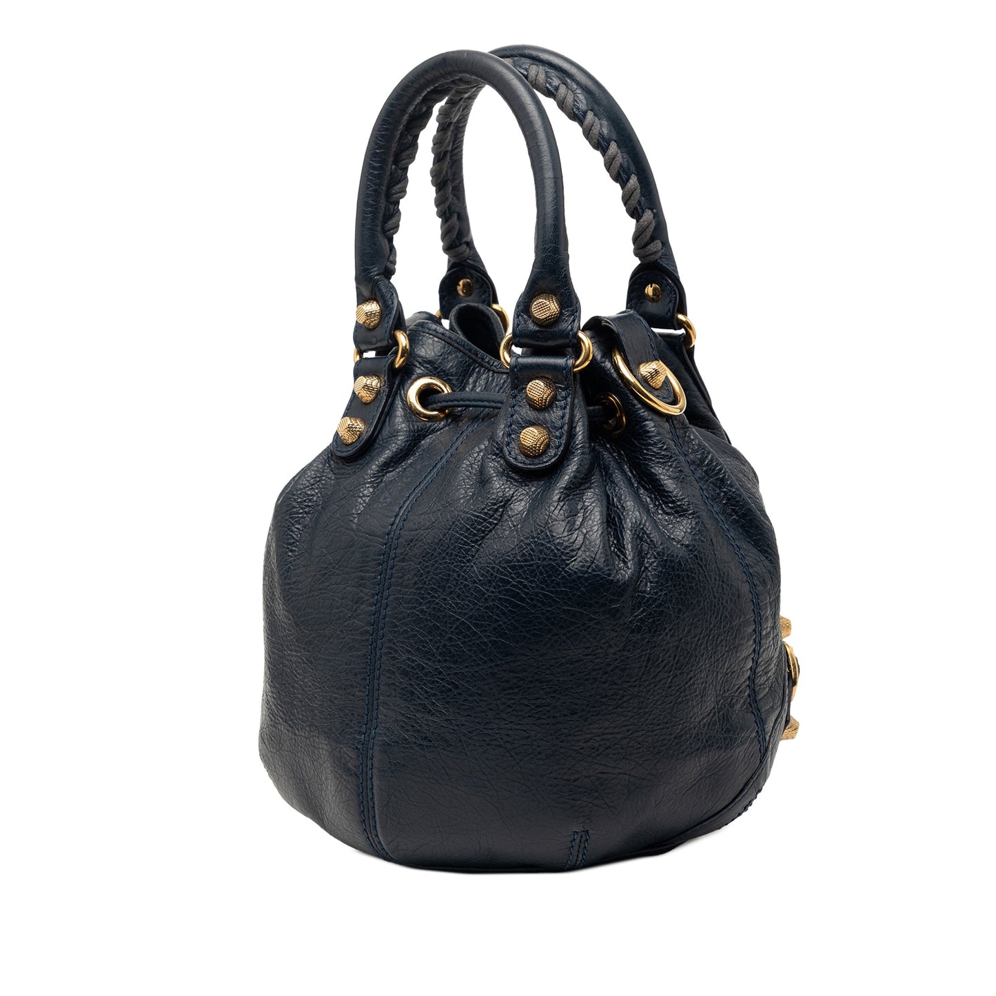 Balenciaga Mini Lambskin Motocross Giant 12 Pompon Bag