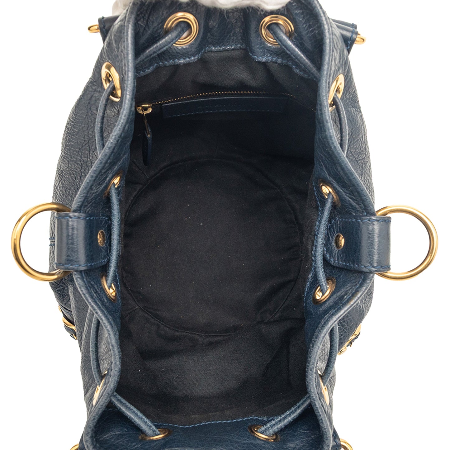 Balenciaga Mini Lambskin Motocross Giant 12 Pompon Bag