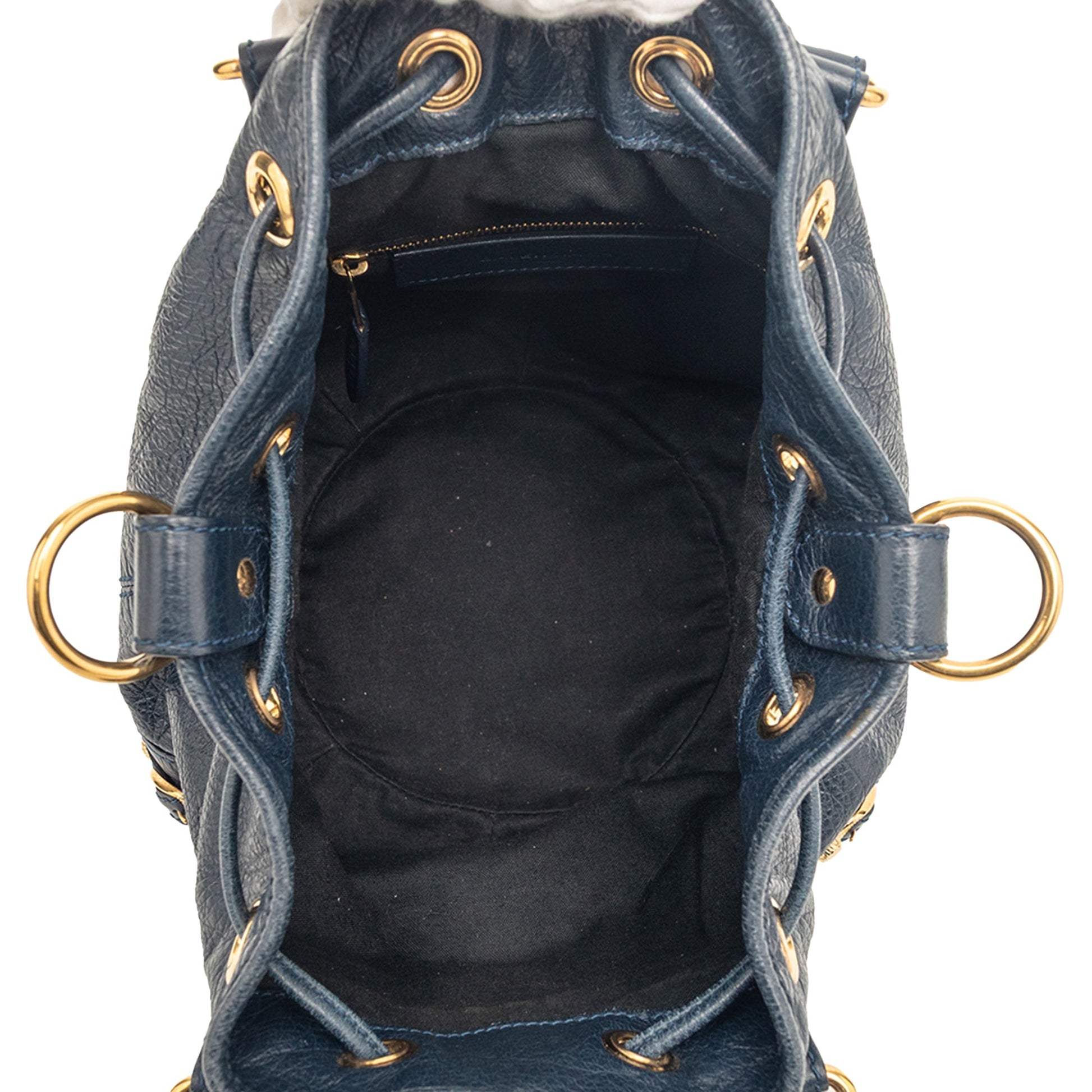 Balenciaga Mini Lambskin Motocross Giant 12 Pompon Bag