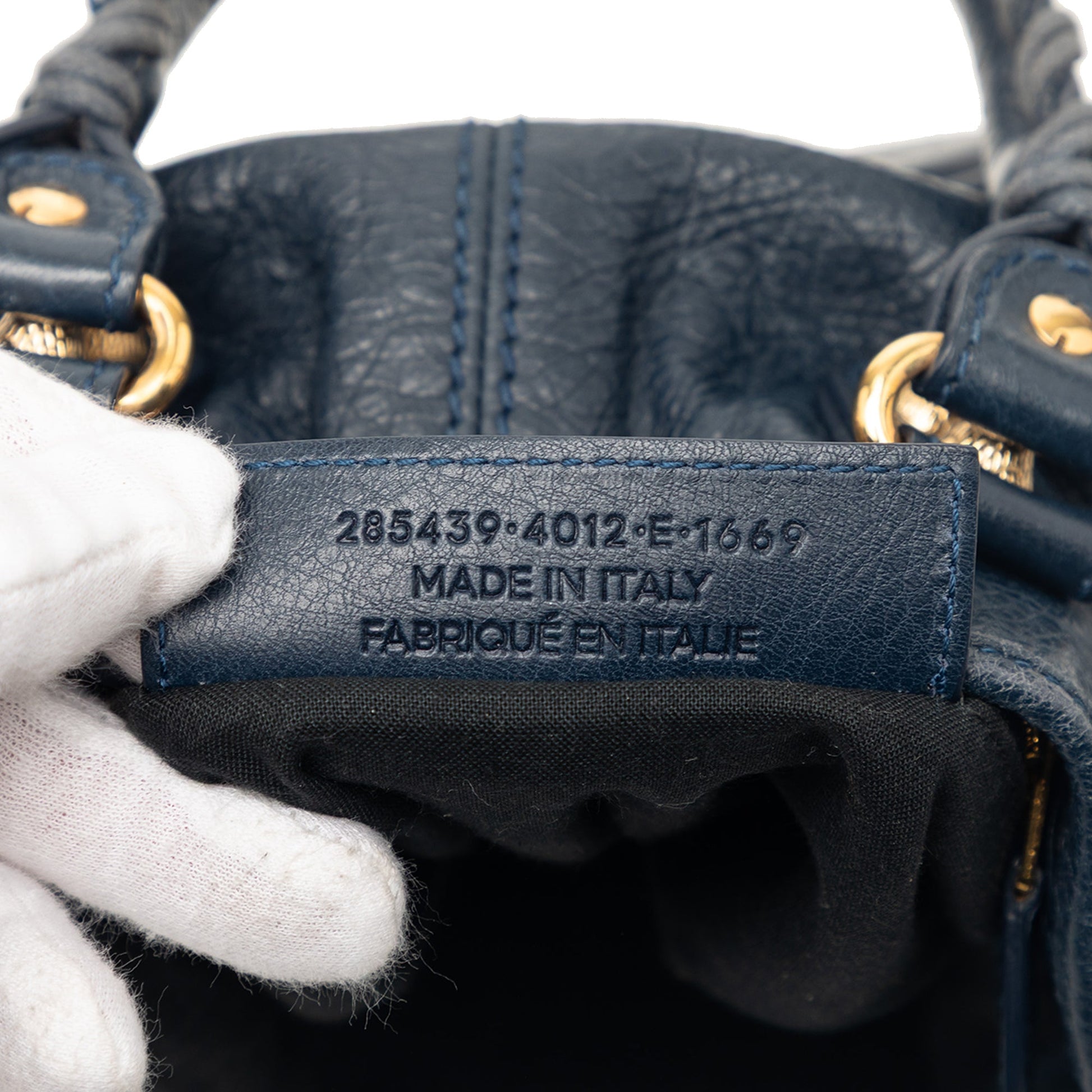 Balenciaga Mini Lambskin Motocross Giant 12 Pompon Bag