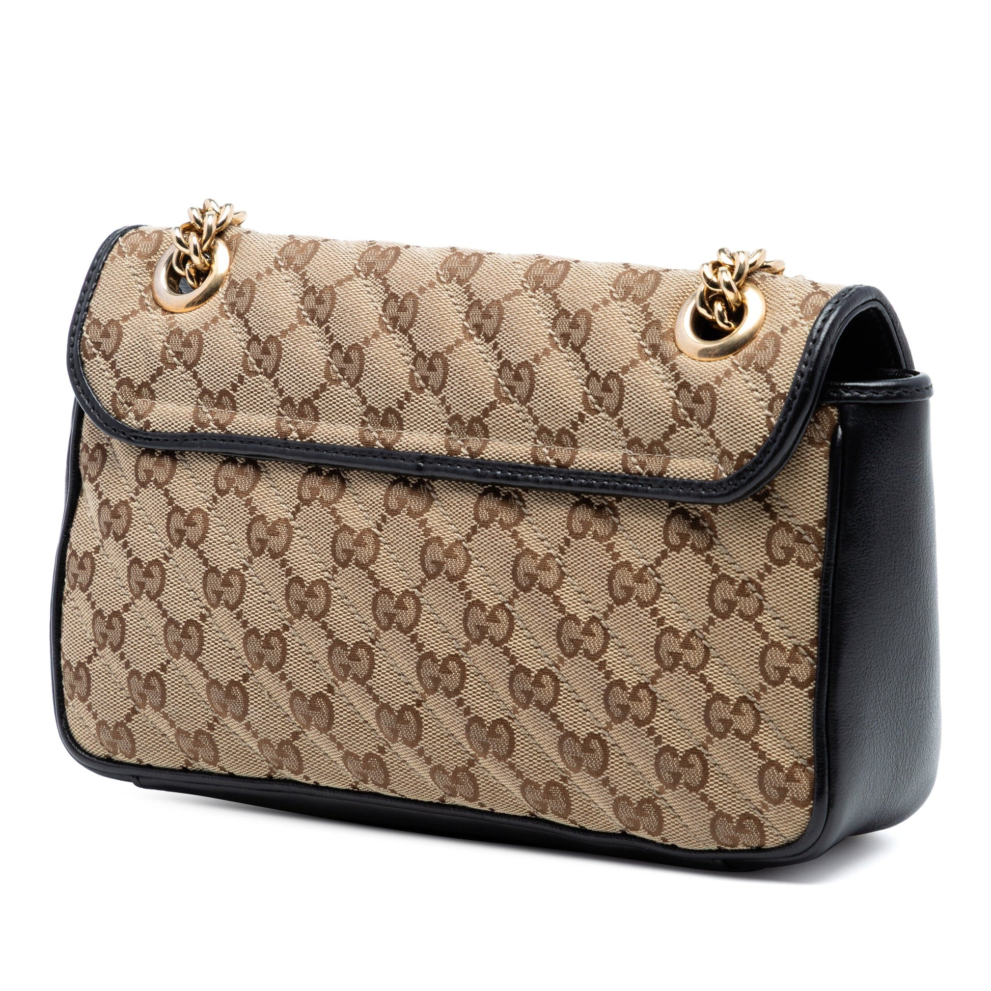 Gucci Medium GG Marmont Matelasse Diagonal GG Canvas Shoulder Bag