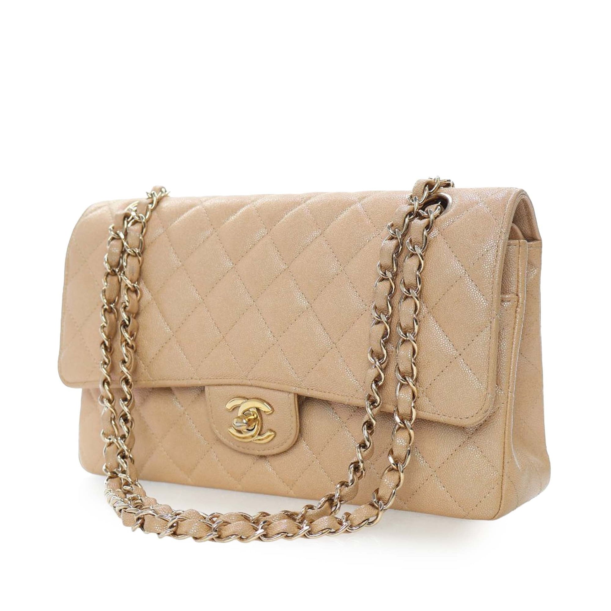 Chanel Medium Classic Iridescent Caviar Double Flap