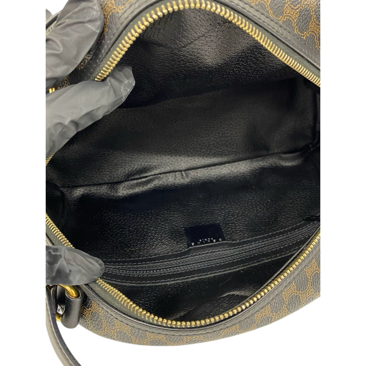 Celine Macadam Coated Canvas Dome Handbag — Brown