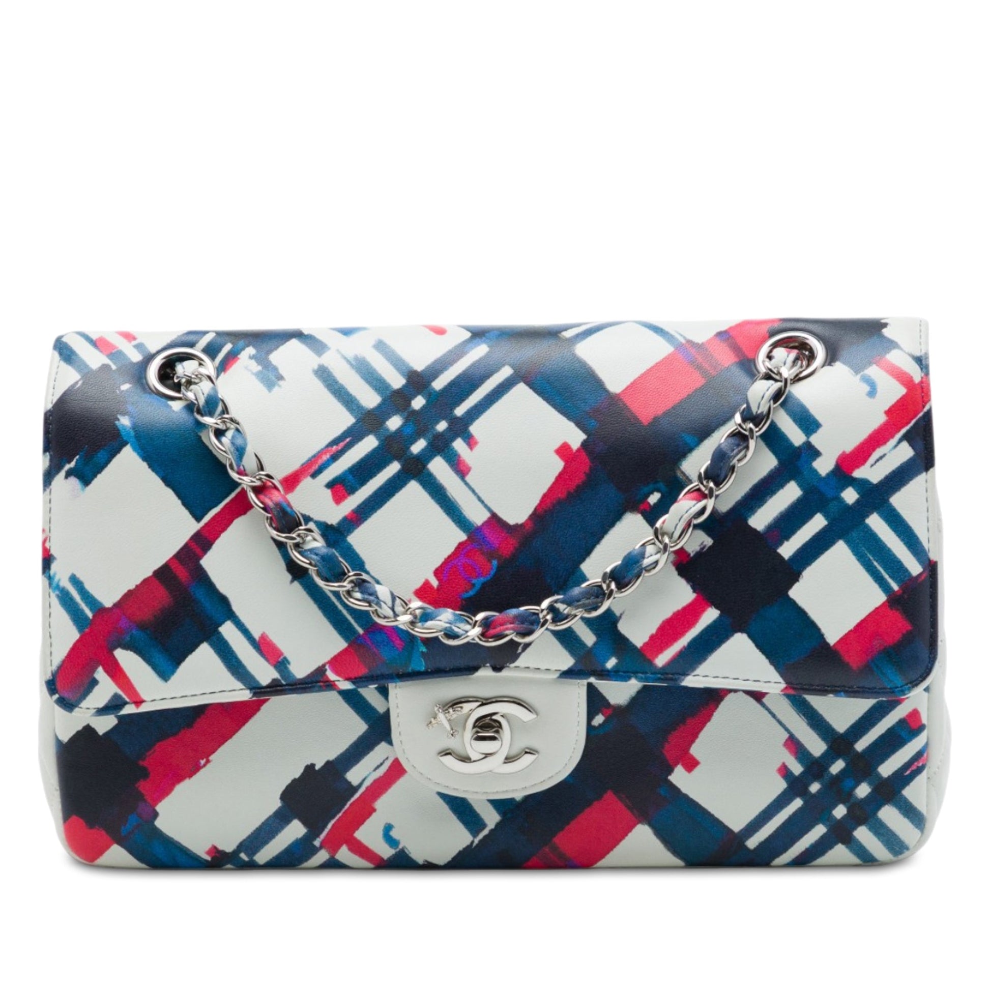 Chanel Medium Classic Airlines Printed Lambskin Double Flap