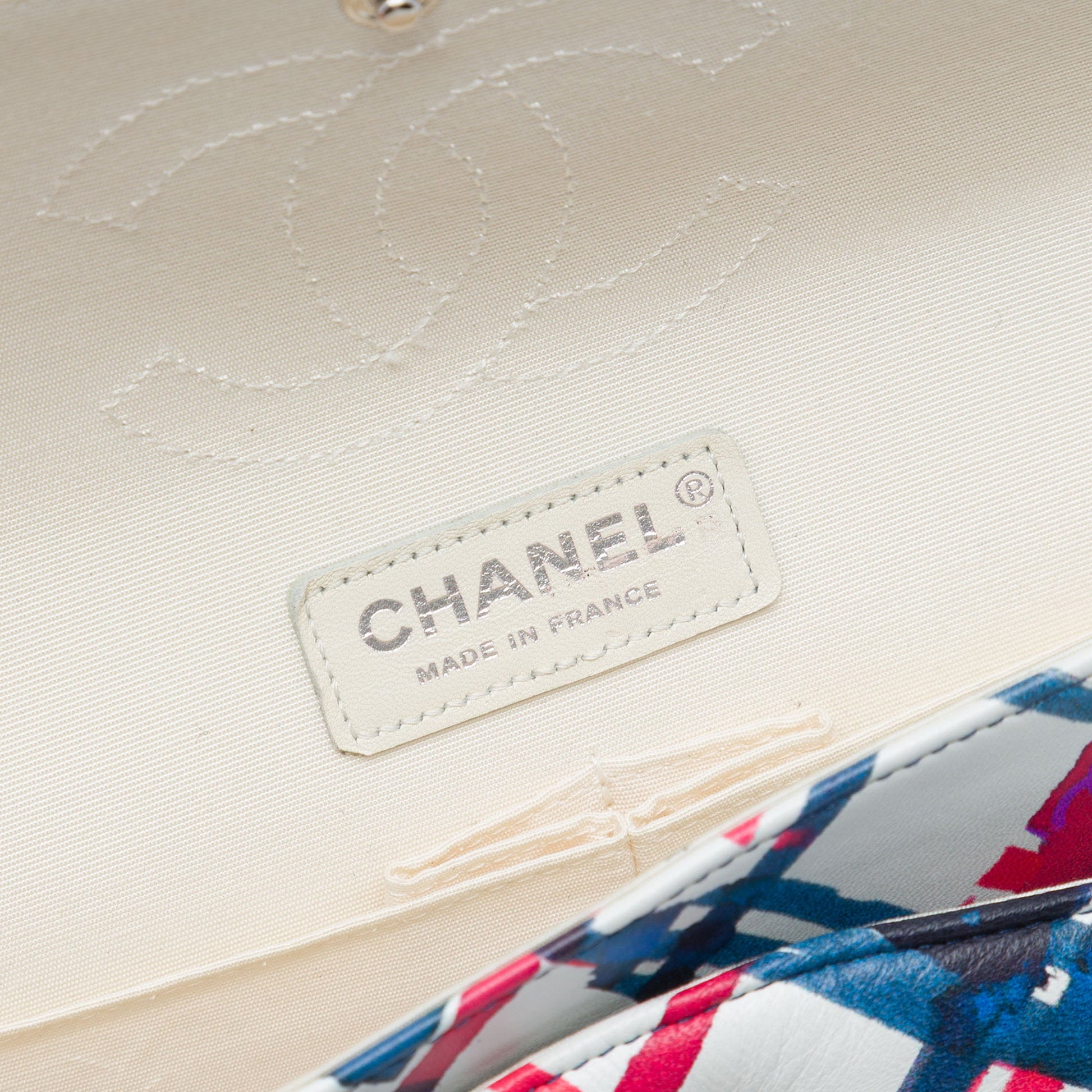 Chanel Medium Classic Airlines Printed Lambskin Double Flap