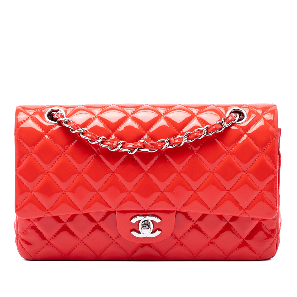 Chanel Medium Classic Patent Double Flap