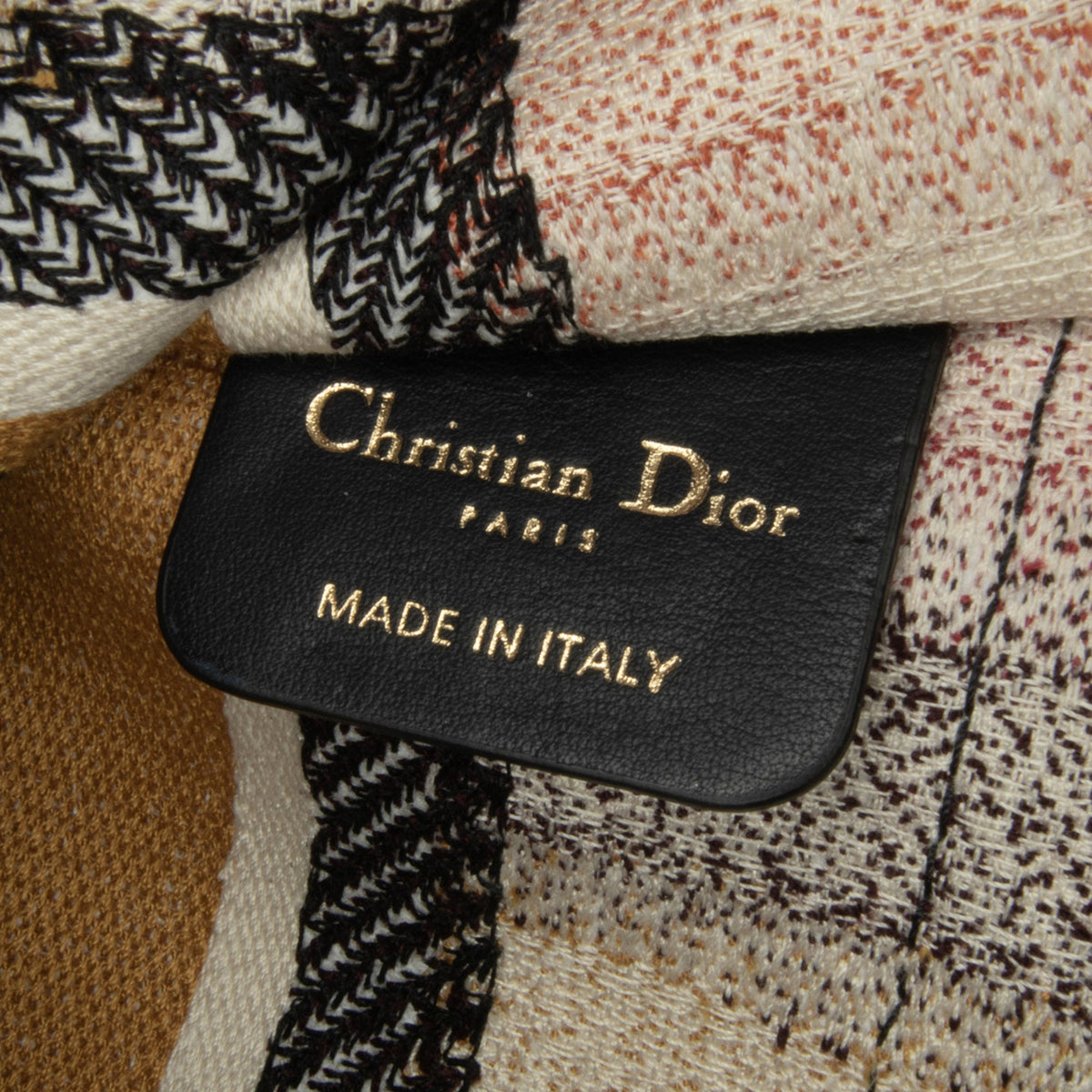 Dior Mini D Stripes Book Tote — Yellow