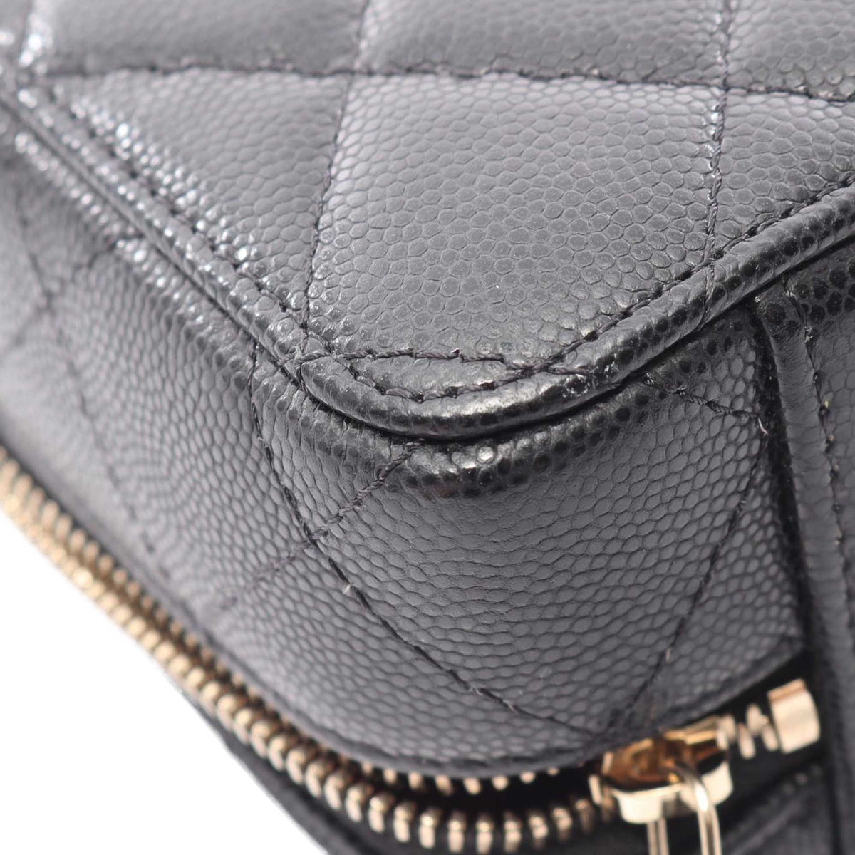 Chanel Mini Quilted Caviar Camera Bag