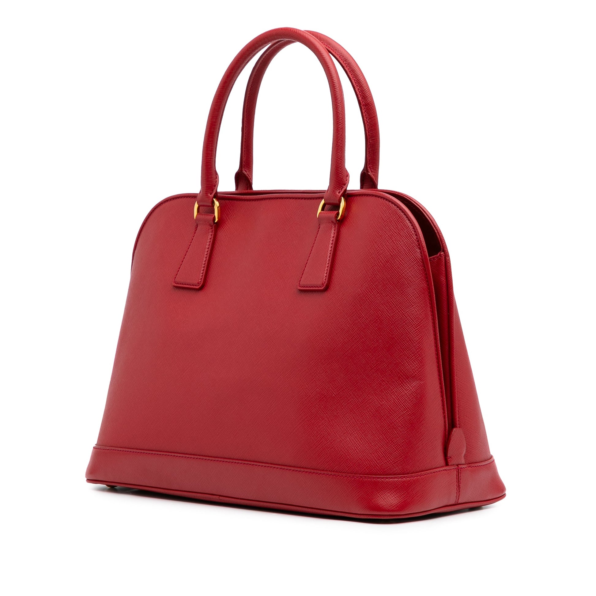 Prada Medium Saffiano Lux Open Promenade Satchel