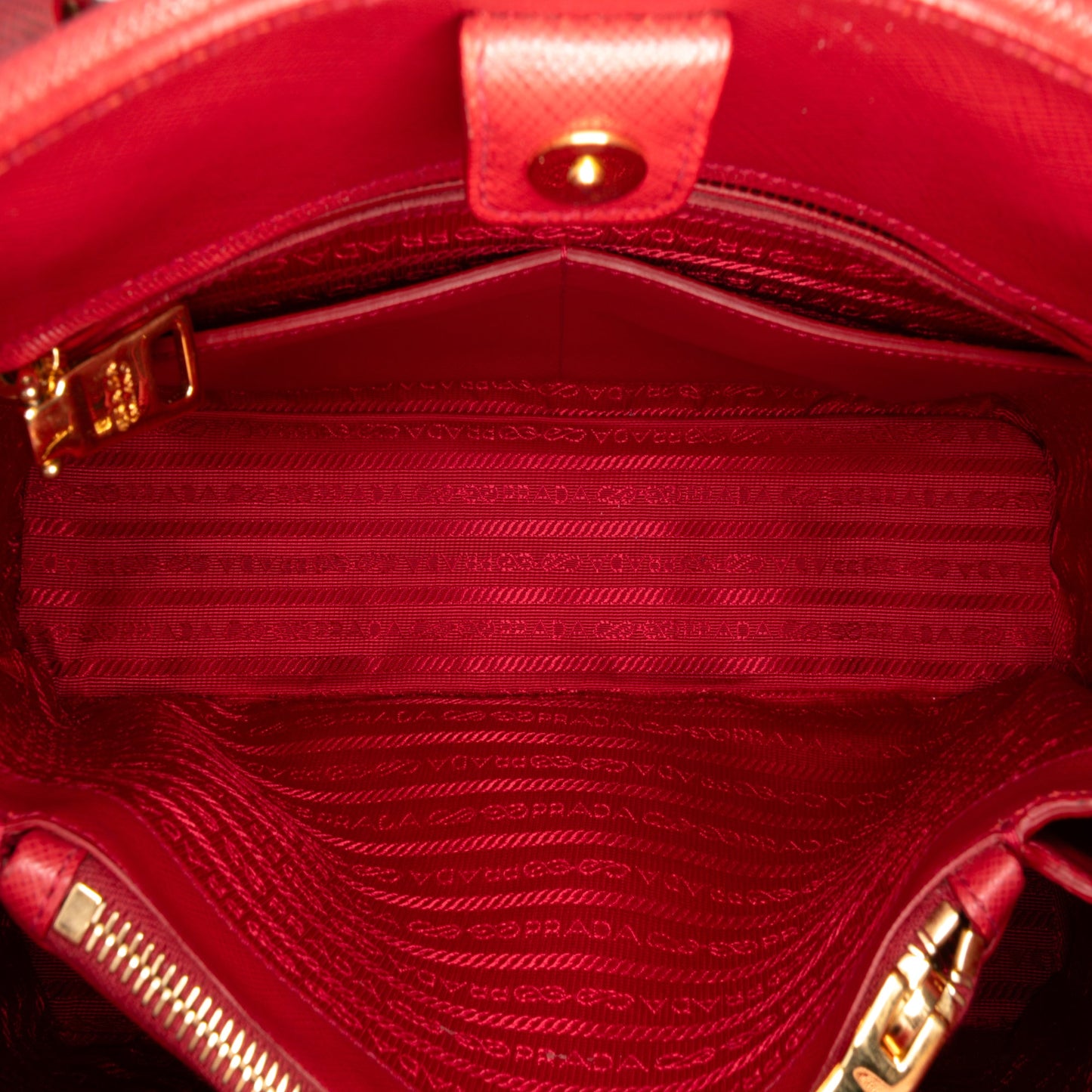 Prada Medium Saffiano Lux Open Promenade Satchel