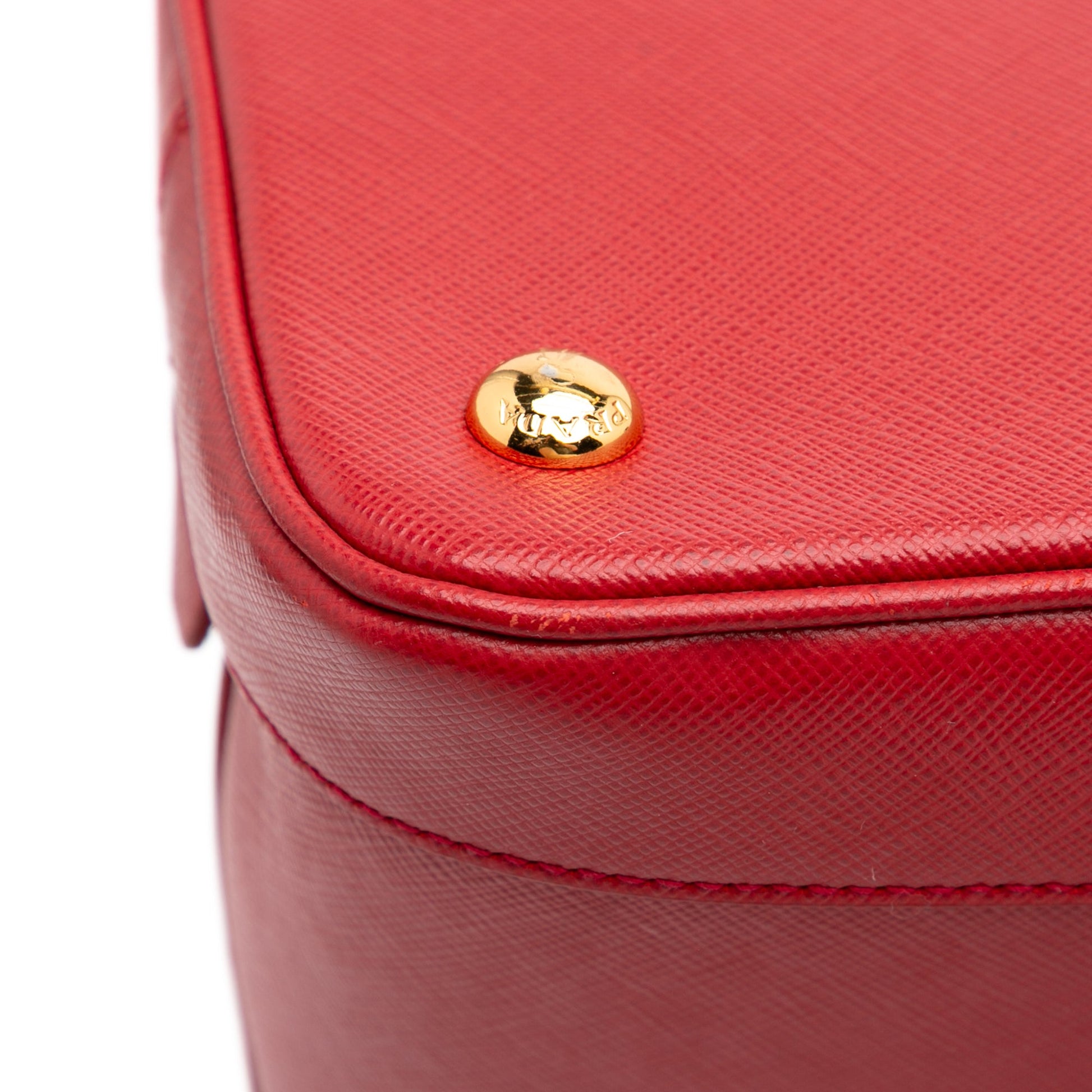 Prada Medium Saffiano Lux Open Promenade Satchel