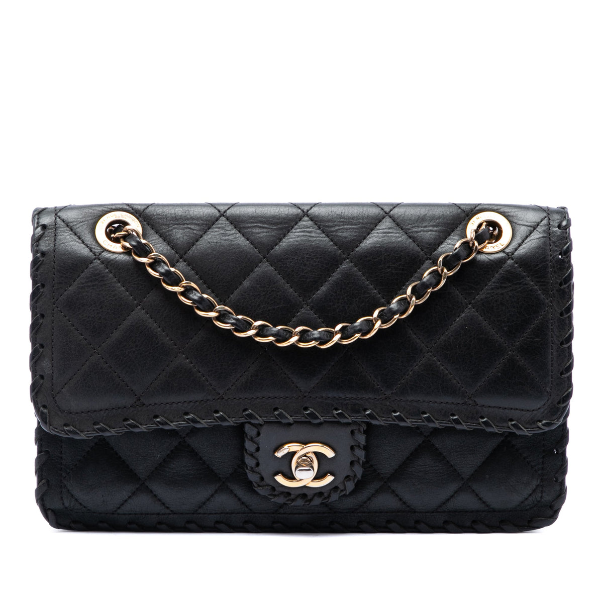 Chanel Medium Classic Calfskin Happy Stitch Flap