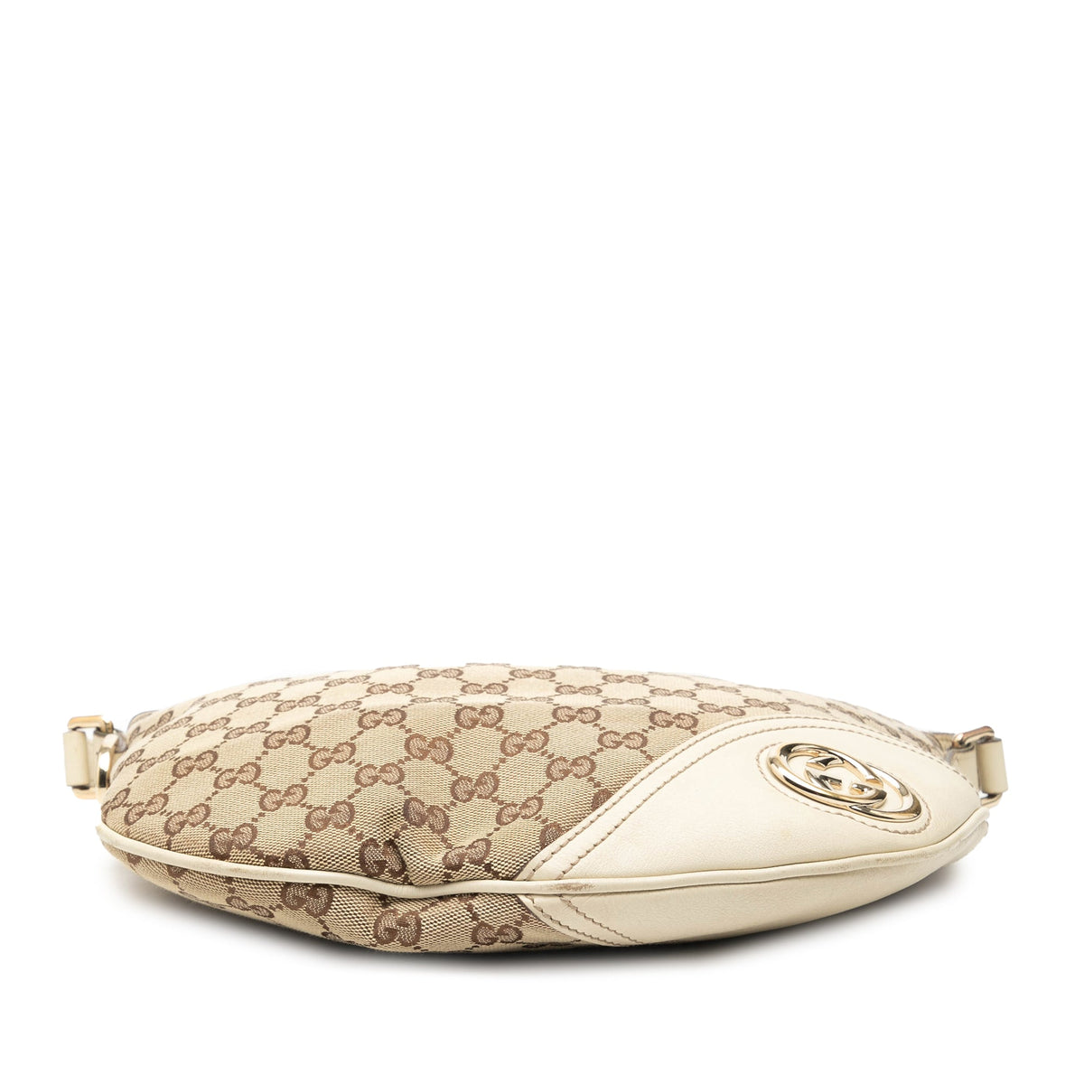Gucci Medium GG Canvas New Britt Half Moon Crossbody