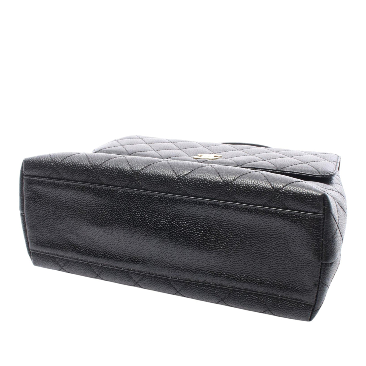 Chanel CC Quilted Caviar Kelly Top Handle Bag