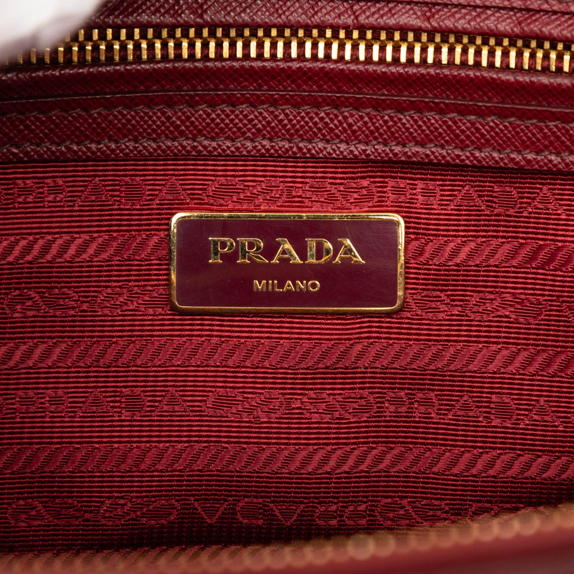 Prada Small Saffiano Lux Galleria Double Zip Satchel