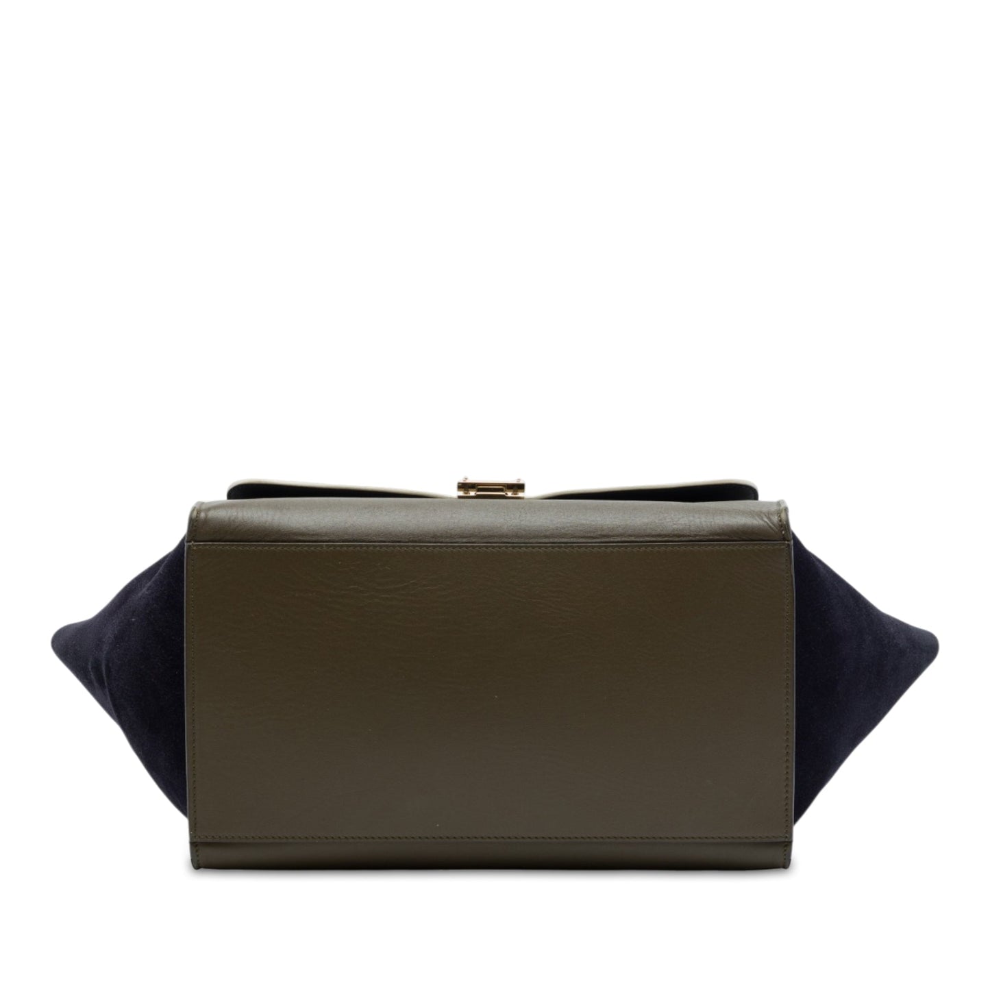 Celine Medium Tricolor Leather Trapeze Satchel