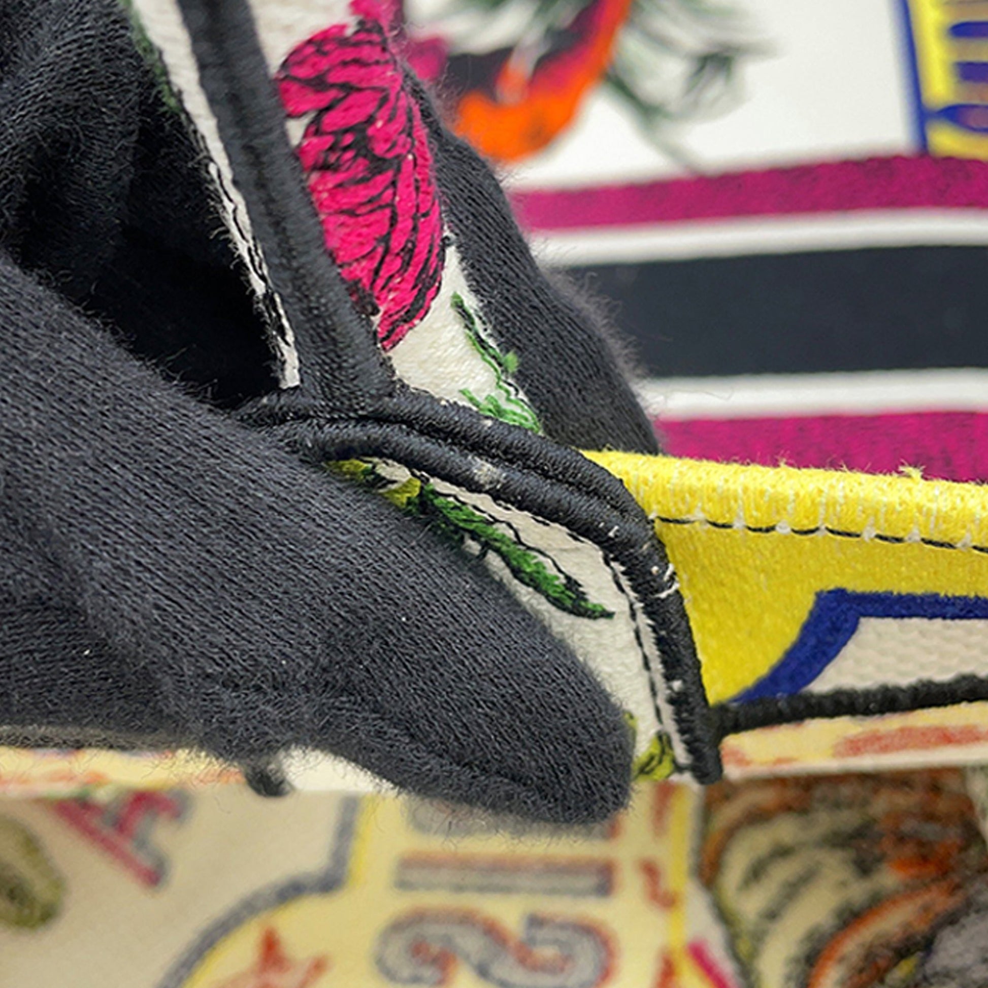 Dior Large Embroidered Canvas Indian Animals Book Tote